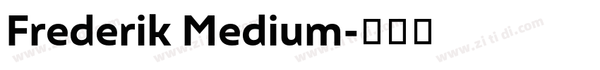 Frederik Medium字体转换